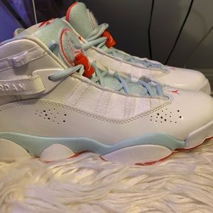 Turquoise + Orange Jordan’s